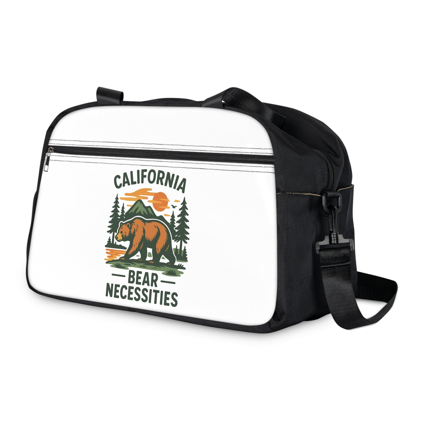 California Bear Necessities Fitness Handbag, Gym Bag, Travel Bag, Workout Tote, Outdoor Essentials