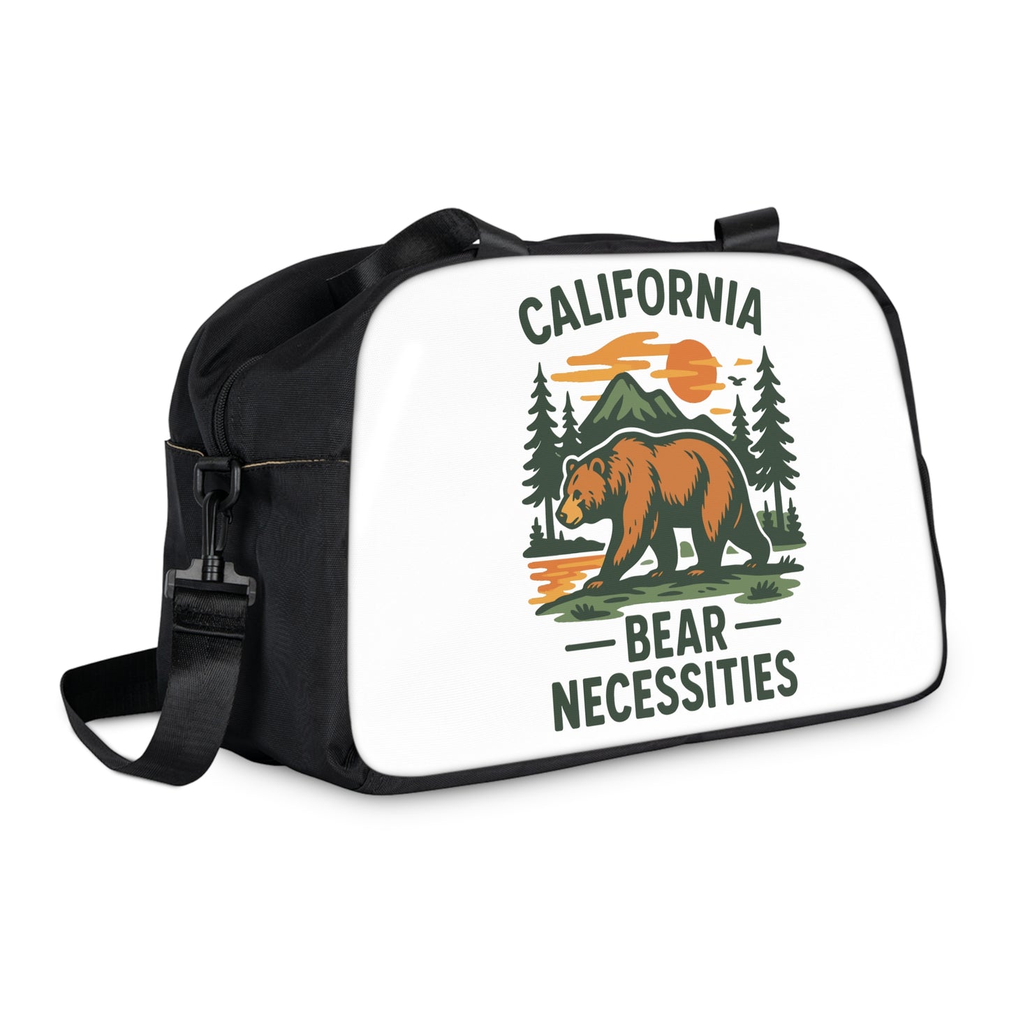 California Bear Necessities Fitness Handbag, Gym Bag, Travel Bag, Workout Tote, Outdoor Essentials