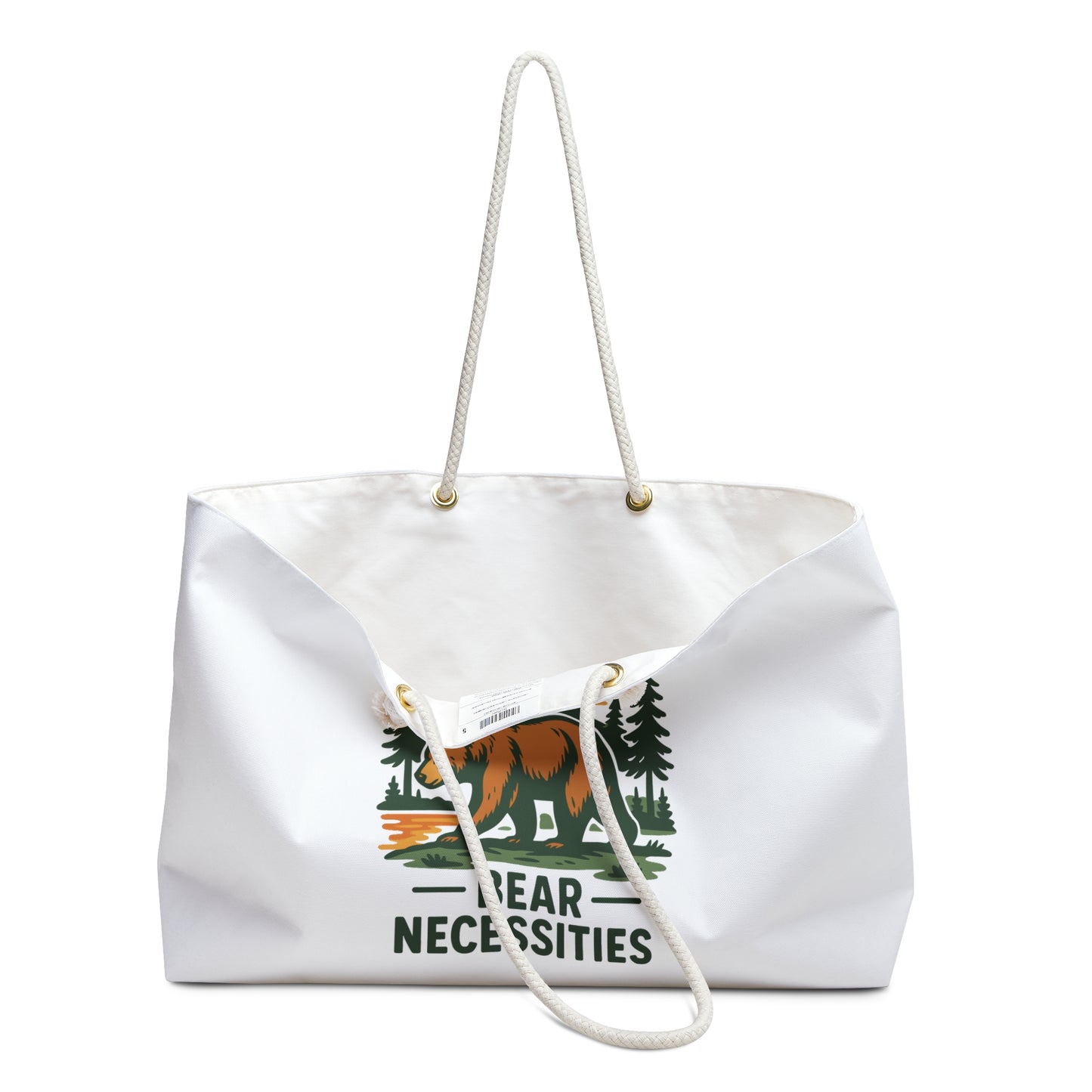California Bear Necessities Weekender Bag, Travel Tote, Camping Essentials, Eco-Friendly Carryall, Outdoor Adventure Gear