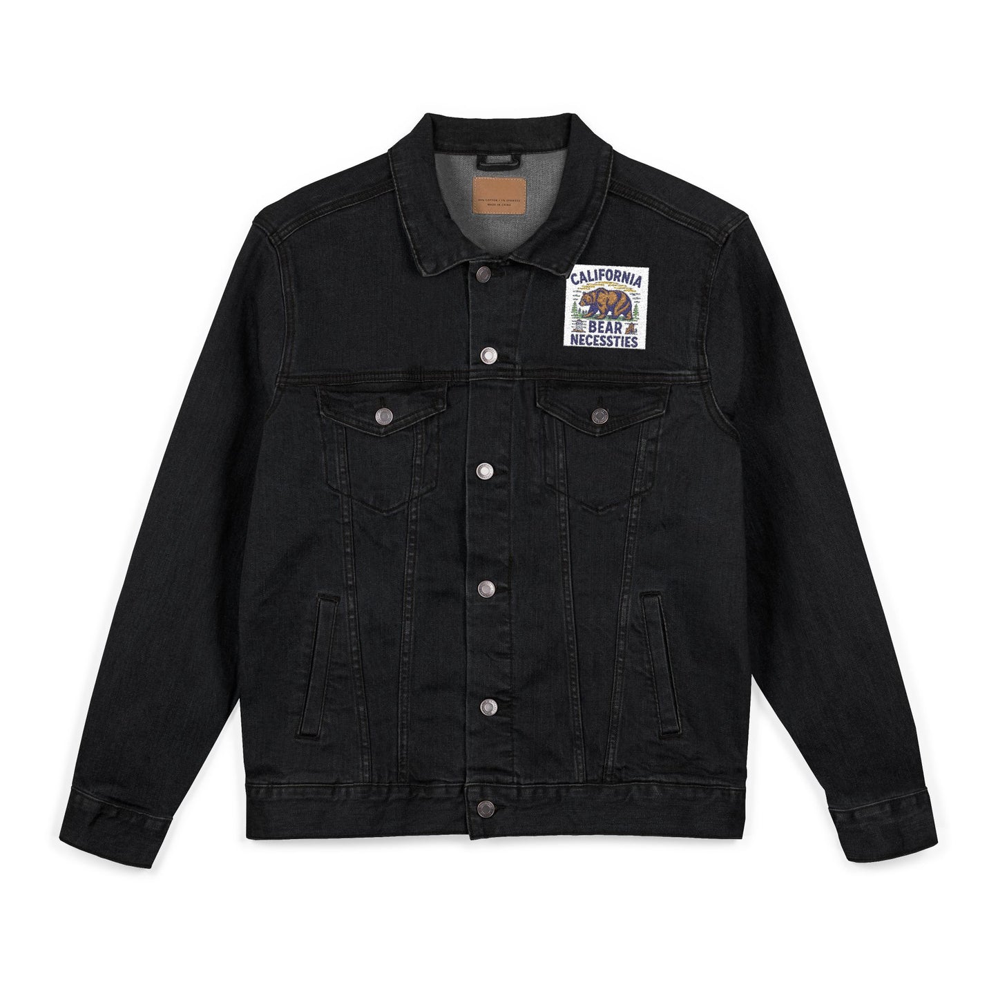 Embroidered Unisex Denim Jacket, Stylish Outerwear for All Occasions, Casual Fashion, Gift for Him or Her, Trendy Layering Piece