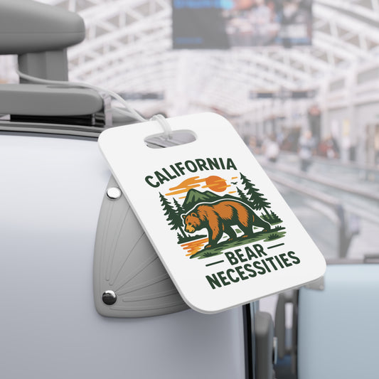 California Bear Necessities Luggage Tags, Travel Accessories, Personalized Gifts, Vacation Must-Haves, Adventure Gear