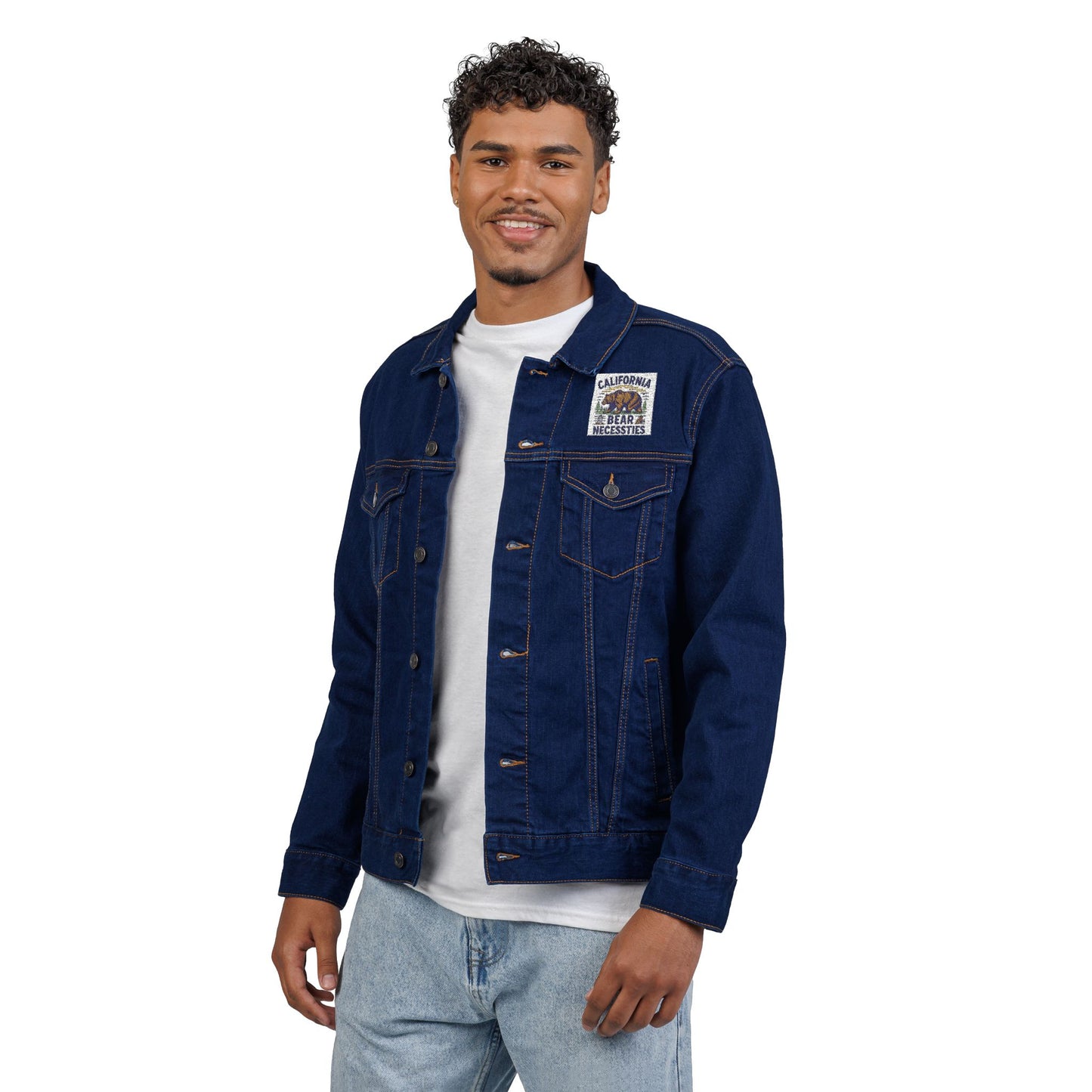 Embroidered Unisex Denim Jacket, Stylish Outerwear for All Occasions, Casual Fashion, Gift for Him or Her, Trendy Layering Piece