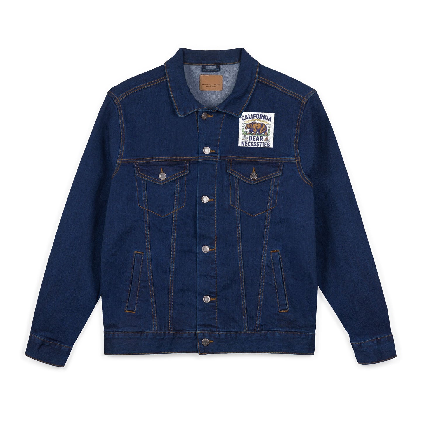 Embroidered Unisex Denim Jacket, Stylish Outerwear for All Occasions, Casual Fashion, Gift for Him or Her, Trendy Layering Piece