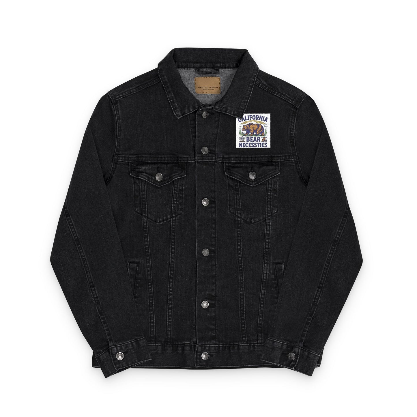 Embroidered Unisex Denim Jacket, Stylish Outerwear for All Occasions, Casual Fashion, Gift for Him or Her, Trendy Layering Piece