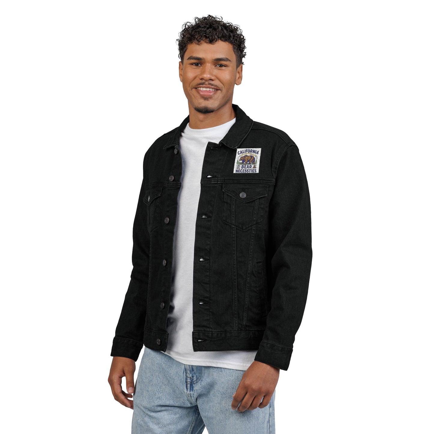 Embroidered Unisex Denim Jacket, Stylish Outerwear for All Occasions, Casual Fashion, Gift for Him or Her, Trendy Layering Piece