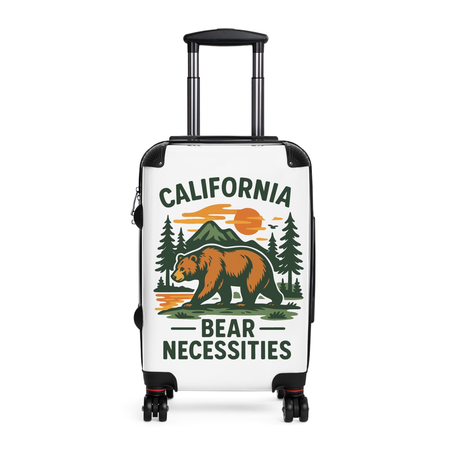 California Bear Necessities Suitcase - Travel Luggage for Adventure Seekers, Gift for Nature Lovers, Vacation Essentials, Stylish [...]