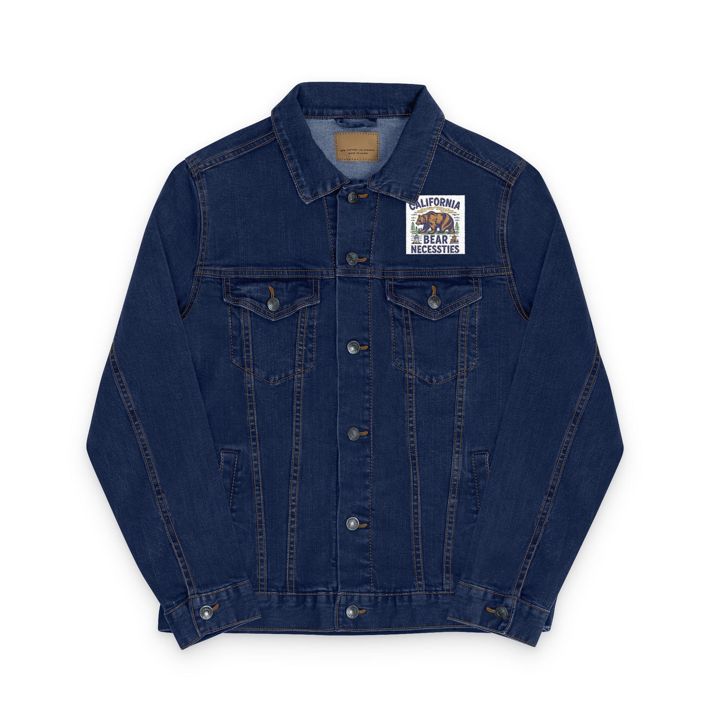 Embroidered Unisex Denim Jacket, Stylish Outerwear for All Occasions, Casual Fashion, Gift for Him or Her, Trendy Layering Piece